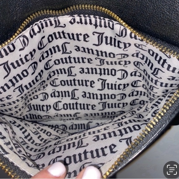 JUICY COUTURE BLANK CHECK LARGE CROSSBODY BAG BLACK| NWT - Picture 3 of 8